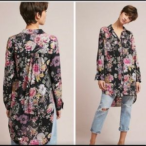 Anthro Maeve Autmnal floral tunic
